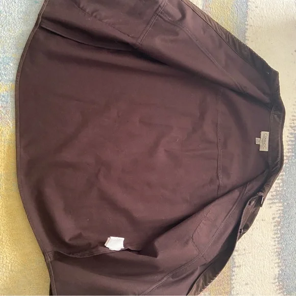 Vintage 90s Brown Button-Up Suede Jacket - Picture 7 of 11